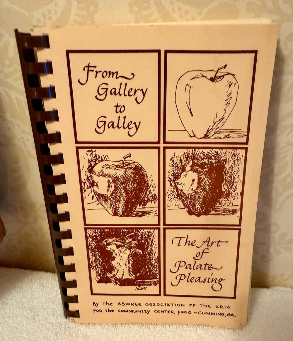 Vintage 1984 Forsyth County GA Community Cookbook From Gallery to Galley